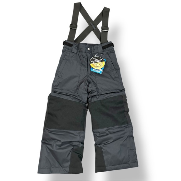 Children's Black Snow Pants with Suspenders Omni-Tech Waterproof XXS - Picture 1 of 15